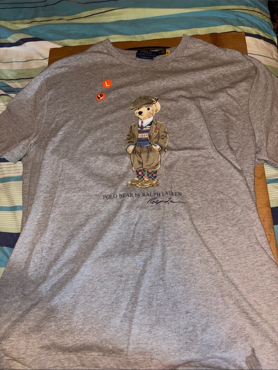 Polo Ralph Lauren Other - Polo by Ralph Lauren Grey Polo Bear Short Sleeve Tee